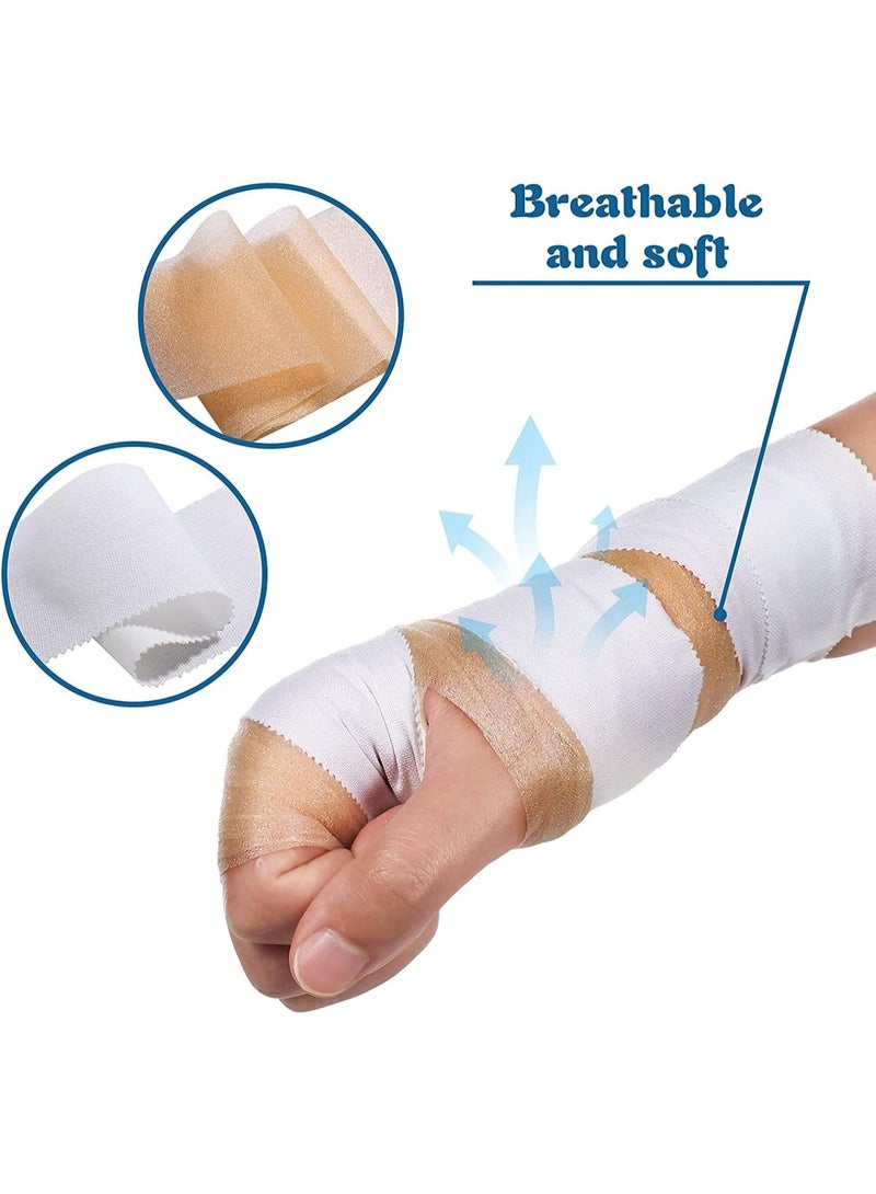 DUNISO 4 Rolls Pre-Wrap Sports Tape,Athletic Sports Tape,Kinesiology Tape,Easy to Tear,Protect for Ankles Wrists Hands and Knees,for Gym Fitness Running Tennis Swimming Football - Image 4